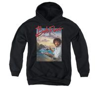 popfunk Unisex Kids Bob Ross Ocean Painter Youth Kids Boy Girls Pull-over Hoodie, Black Hooded Sweatshirt (pack of 1)