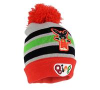Popgear Boy's Bing Bunny Striped Boys Beanie With Pom | Official Merchandise skull caps, Multicoloured, One Size UK