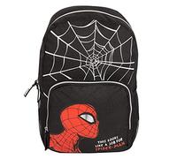 Marvel Comics Spiderman Web Head Backpack, Kids, One Size, Black, Official Merchandise
