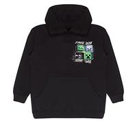 Popgear Boy's Minecraft Four Mob Crest Boys Pullover Hoodie Black fashion-hoodies (pack of 1)