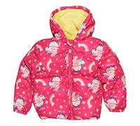 Popgear Peppa Pig Peppa On A Unicorn Girls Puffer Jacket Pink 5-6 Years