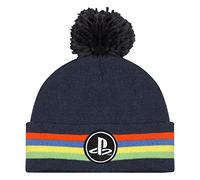 Popgear PlayStation Boys Classic Logo Beanie with Pom, Navy, One Size