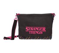 Popgear Stranger Things 80s Print With Logo Record Bag, Womens, One Size, Black, Official Merchandise One Size