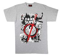 The Boys Supes Graffiti Boyfriend Fit T-Shirt, Womens, S-5XL, Grey, Official Merchandise
