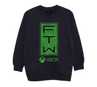 Popgear Xbox FTW Crewneck Sweatshirt, Kids, 5-15 Years, Black, Official Merchandise