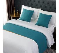 POPHOP Bed Runner Bed Scarf Solid Soft Bedspreads Modern Home Bedding Protector Comfortable Solid Color Bed Tail Towel Decorative Accent Bed Throws for Hotels Homes and Guestrooms
