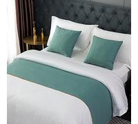 POPHOP Bed Runner Bed Scarf Solid Soft Bedspreads Modern Home Bedding Protector Comfortable Solid Color Bed Tail Towel Decorative Accent Bed Throws for Hotels Homes and Guestrooms