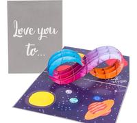 PopLife Love You to Infinity 3D Pop Up Card - Birthday, Just Because, Mother's Day, Father's Day, Graduation, Valentine’s Day - for Her, Him, for Husband, for Wife, for Son, for Daughter, for Mom, Dad