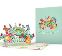 PopLife® Thank You Rainbow 3D Pop Up Card - Perfect Thank You Note for Teachers, Friends, Co-Workers, and Family - Wedding, Birthday Debut, All Occasions - For Mom, Dad, Brother, Sister, Grandparents