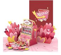 PopLife® Valentine's Day Jackpot 3D Pop Up Card - I Hit the Jackpot With You Lucky in Love Card, Anniversary, Birthday or Just Because - For Wife, Husband, Fiance, Girlfriend or Boyfriend