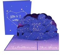 PopLife® Written in the Stars 3D Pop Up Card - Mother's Day, Father's Day, Graduation, Birthday, Anniversary Surprise, Just Because, Valentine’s Day - For Her, Him, Husband, Wife, Son, Daughter, Mom