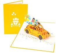 PopLife® Yellow Bug 3D Pop Up Card - Happy Birthday Surprise, Congratulations, Thank You, Get Well Soon - for Friends, for Teacher, for Grandkids, for In-Laws
