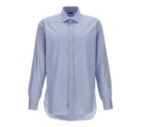 Poplin Shirt - male - Barba - Formal Shirts - Blue - 6XL - Shirts 6XL