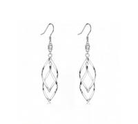 POPLYKE 925 Sterling Silver Double Twisted Infinity Dangle Earrings for Women Large Loops Classic Infinity Drop Dangle Earrings For Women