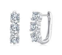 POPLYKE 925 Sterling Silver Hoop Earrings for Women Cubic Zirconia Small Hoop Earrings for Sensitive Ears Minimalist Jewellery Birthday