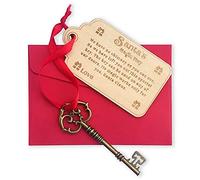 PopManko Personalised Santa Key Christmas Santas Magic Key, Christmas Eve Tradition No Chimney handmade Christmas Eve Box Fillers Gift for Kids