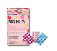 Popmask Big Hug Hydrocolloid Pimple Patches Heart Shaped 45 Count