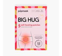 Popmask Big Hug Self-Heating Patches PMS Relief 12 Hour Natural Menstrual Cramp Relief, Discreet & Ultra Thin Period Heating Pad Patches for Back, Stomach Pain, Portable, 5 Pack