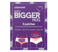Popmask Even Big Hug Self-Heating Patches PMS Relief 12 Hour Natural Menstrual Cramp Relief, Discreet & Ultra Thin Period Heating Pad Patches for Back, Stomach Pain, Portable