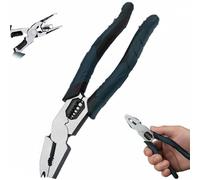 Popnifty Industrial-Grade Multi-Function Cutting Pliers,9-in-1 Multi-Functional Pliers Nail Puller,Popnifty Wire Cutters,Heavy-Duty Offset Side-Cutting Plier for Nail Puller Crimping Wires Scraping