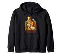 Popocatépetl and Iztaccíhuatl Aztec Volcano Lovers Zip Hoodie