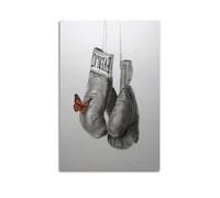 POPOORWQ Boxing Gloves Metal Art Poster Poster Decorative Painting Canvas Wall Posters And Art Picture Print Modern Family Bedroom Decor Posters 16x24inch(40x60cm)