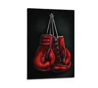 POPOORWQ Boxing Gloves Metal Art Poster Poster Decorative Painting Canvas Wall Posters And Art Picture Print Modern Family Bedroom Decor Posters 20x30inch(50x75cm)