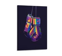 POPOORWQ Boxing Metal Art Poster Poster Decorative Painting Canvas Wall Posters And Art Picture Print Modern Family Bedroom Decor Posters 16x24inch(40x60cm)