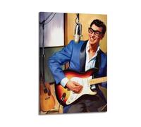 POPOORWQ Buddy Holly Singer Poster Poster Decorative Painting Canvas Wall Posters And Art Picture Print Modern Family Bedroom Decor Posters 12x18inch(30x45cm)