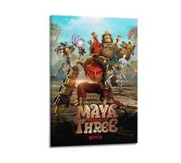 POPOORWQ Cartoon Maya And The Three Warriors Poster Poster Decorative Painting Canvas Wall Posters And Art Picture Print Modern Family Bedroom Decor Posters 12x18inch(30x45cm)
