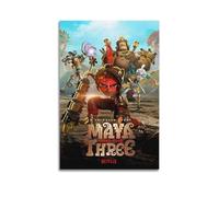 POPOORWQ Cartoon Maya And The Three Warriors Poster Poster Decorative Painting Canvas Wall Posters And Art Picture Print Modern Family Bedroom Decor Posters 24x36inch(60x90cm)
