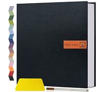 Popotop Large Photo Album Self Adhesive 4x6 5x7 8x10 Scrapbook Album DIY Picture Book,Gifts for Mom,Family Baby and Wedding,with Metal Pen and Plastic Board