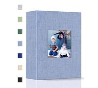 Popotop Photo Album 4x6-100 Photos Photo Books with 100 Vertical Pockets,Linen Cover Albums for Family Wedding Anniversary Baby Vacation Pictures