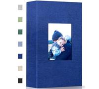 Popotop Photo Album 4x6-100 Photos Photo Books with 100 Vertical Pockets,Linen Cover Albums for Family Wedding Anniversary Baby Vacation Pictures