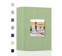 Popotop Photo Album 4x6-100 Photos Photo Books with 100 Vertical Pockets,Linen Cover Albums for Family Wedding Anniversary Baby Vacation Pictures
