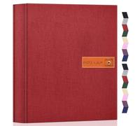 Popotop Photo Album 4x6 1000 Pockets with Tag Linen Hard Cover Picture Book for Wedding Birthday Travel Baby