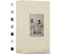 popotop Photo Album 4x6-300 Photos Linen Cover Photo Books with 300 Horizontal Pockets,Slip-in Picture Albums for Family Wedding Anniversary Baby Vacation Pictures