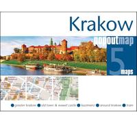 PopOut Map Krakow - Pocket-Sized Pop-Up Street Map of Old Town | Kazimierz | Krakow Tram Map | Compact Travel Map