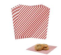 POPOYU 100 Sheets Christmas Wax Food Paper,12x12in Checkered Greaseproof Paper Sheets for Christmas Baking,Eco-Friendly Oil Proof Wrapping Papers for Burger,Sandwich,Food Baskets,Chrismtas Foods
