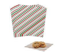 POPOYU 100 Sheets Christmas Wax Food Paper,12x12in Checkered Greaseproof Paper Sheets for Christmas Baking,Eco-Friendly Oil Proof Wrapping Papers for Burger,Sandwich,Food Baskets,Chrismtas Foods