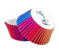 POPOYU 100Pcs LGBT Gay Pride Rainbow Paper Cupcake Cases for Baking,Rainbow Muffin Cup Cake Paper Liners Small Muffin Cupcake Wrapper PaperCase for LGBT Gay Pride Day RainbowParty Cake Decoration