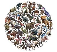 POPOYU 100pcs Realistic Dinosaur Stickers for Teens,Cartoon Theme Water Bottle Sticker for Teens Boys Girls,Anime Vinyl Sticker Party Favors for KidsParty Bags Filler,Laptop,Skateboard