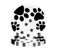 POPOYU 16P Jungle Safari Animal PartyDog Print Paper Plates 7 inchJungle Animal PartyDisposable Paper PlatesJungle Theme Party TablewareDecorations Set for Kids Jungle Safari Reptile Party Supplies
