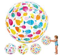 POPOYU 20.1 Inch Inflatable Beach Ball,Giant Inflatable Balls,Swimming Pool Balls,Transparent BeachBalls Large for Swimming Pool Party,Pool Ball for Summer Beach Water Games Pool Party Supplies