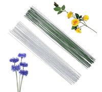 POPOYU 200Pcs Florist Wire,Flower Wire Stems,Floristry Wires for Wreath Making,Florist Flexible Wires,BouquetWire Craft WireFlorist for Flower Stub Stem Handmade DIY CraftFlower Arranging Supplies