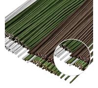 POPOYU 200Pcs Florist Wire,Flower Wire Stems,Floristry Wires for Wreath Making,Florist FlexibleWire,BouquetWire CraftWire Florist for Flower Stub Stem Handmade DIY CraftFlower Arranging Supplies