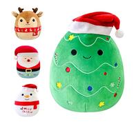 POPOYU 20cm Christmas Tree Plush Pillow Toys,3D Cute Christmas Stuffed Tree Pillow Doll Squishy Cotton Plushies Doll,Super Soft Toy Gift for Kids Kids Collection Home Decoration
