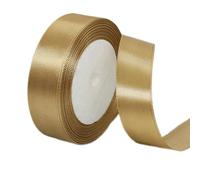 POPOYU 25mm Champagne Gold Ribbon for Gift Wrapping,Gold Satin Ribbon 22M,Gold Hair Ribbon Fabric Polyester Satin Ribbon for Balloons,Cake Bows,Hair Bows,Christmas,Wedding,Birthday Party Decoration