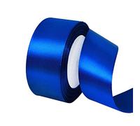 POPOYU 40mm Royal Blue Satin Ribbon, 23M 1.5Inch Wide Solid Polyester Fabric Double Sided Satin Decorative Ribbon for Gift Wrapping, Wedding, Floral & Xmas Presents Gift Party Decoratin Ribbons