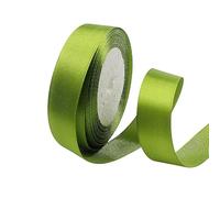 POPOYU Army Green Satin Ribbon Rolls 25MM X 23M, Double Sided Satin Polyester Ribbon for Fabric, DIY Art & Crafts, Hair Bows, Wrapping, Balloons, Wedding Favors & Home Decorations, Sewing Project